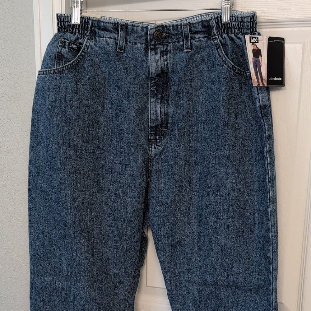 Lee Women's Relaxed Fit Side Elastic Denim Jeans
